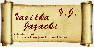 Vasilka Jazački vizit kartica